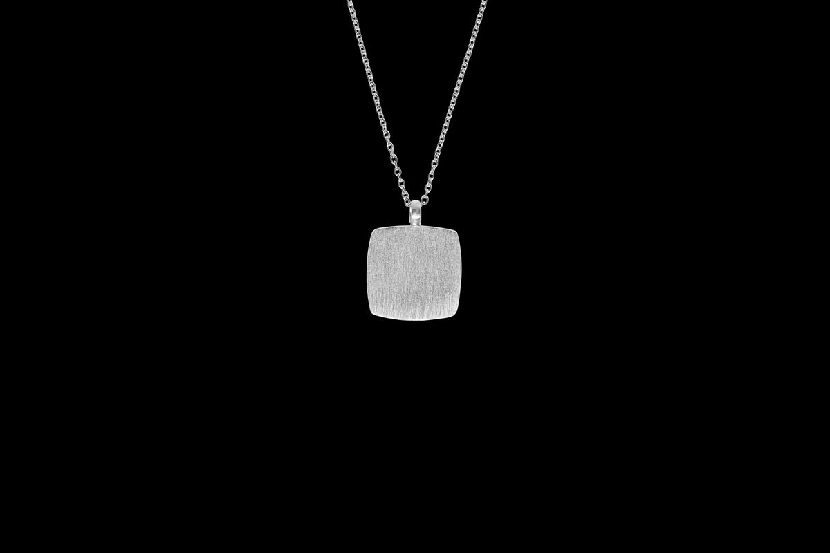 IX Cushion Pendant Silver