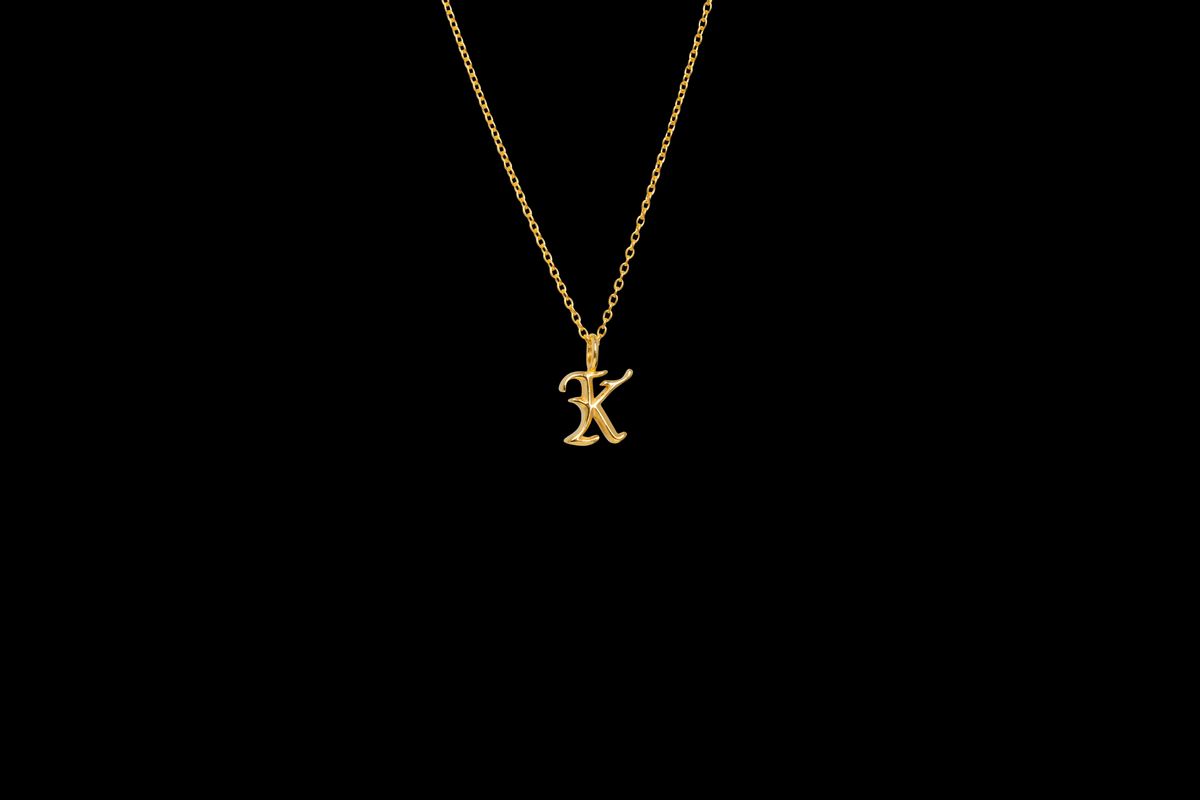 IX K Letter Charm