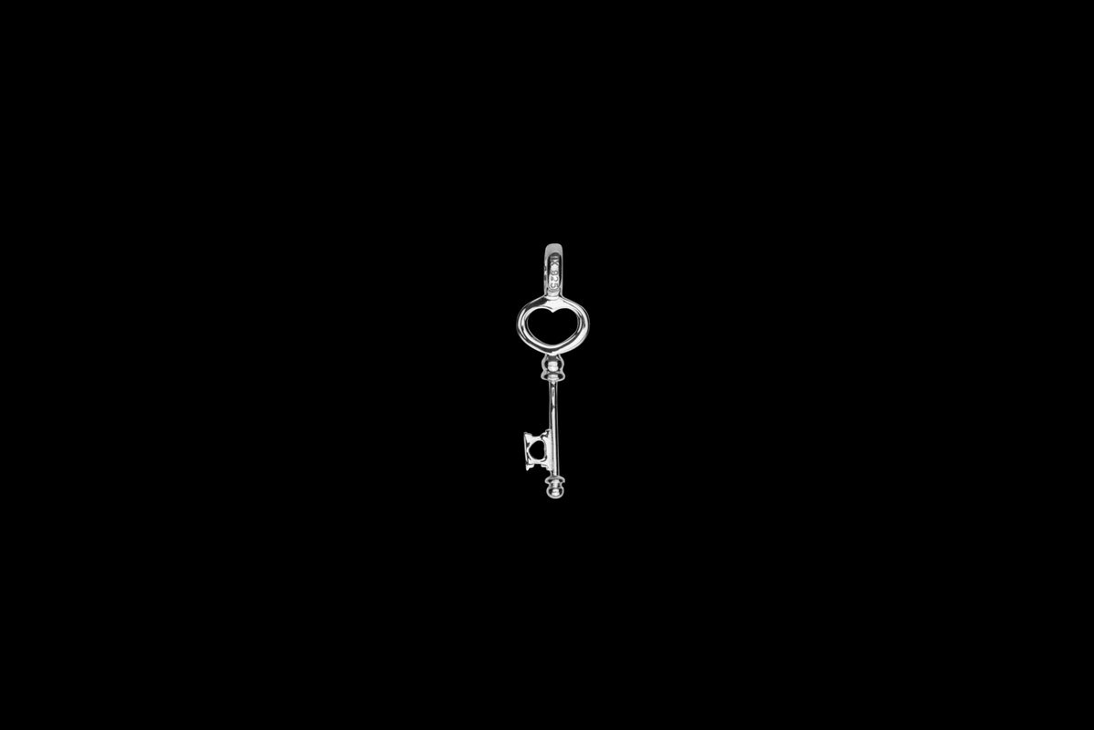 IX Key Charm Silver