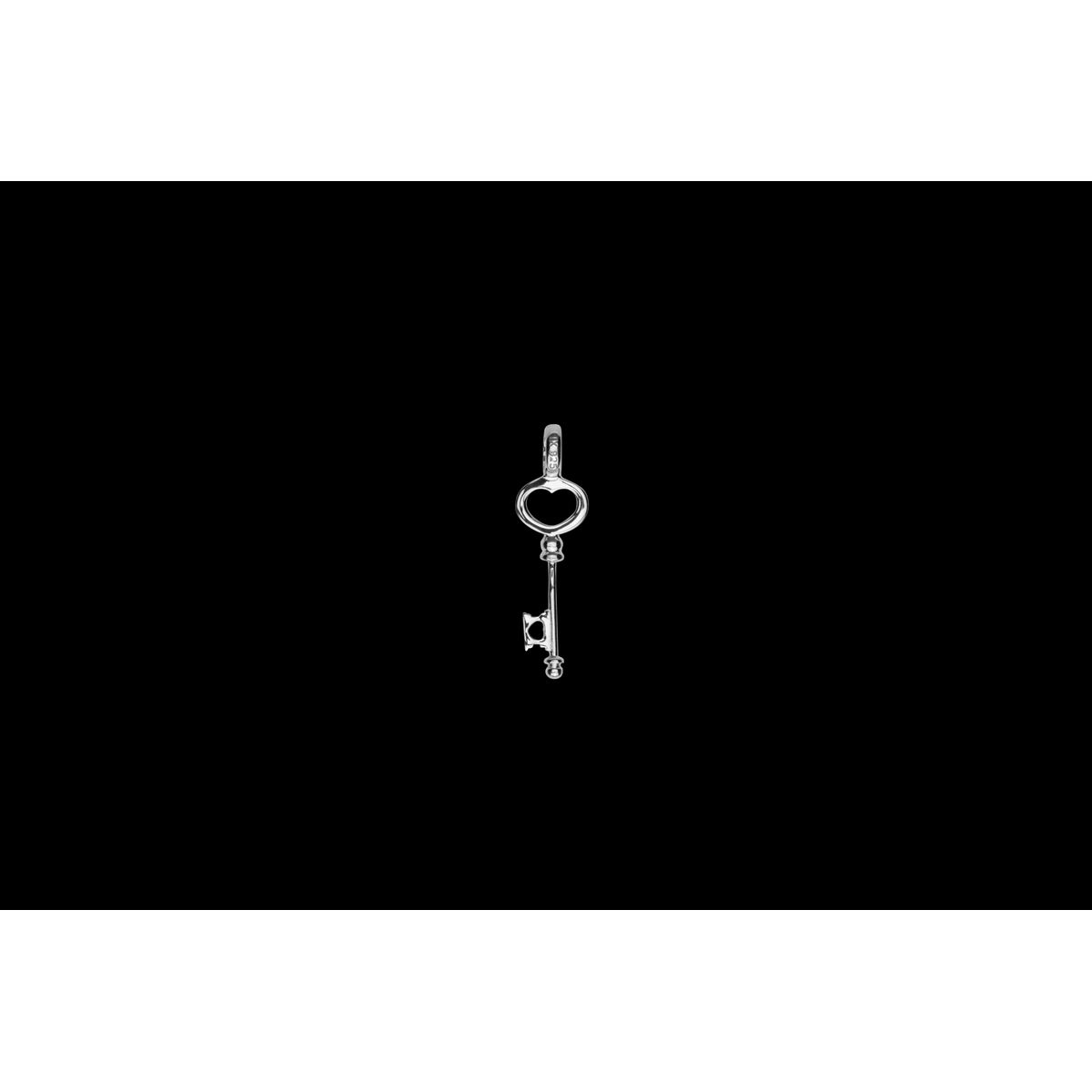 IX Key Charm Silver