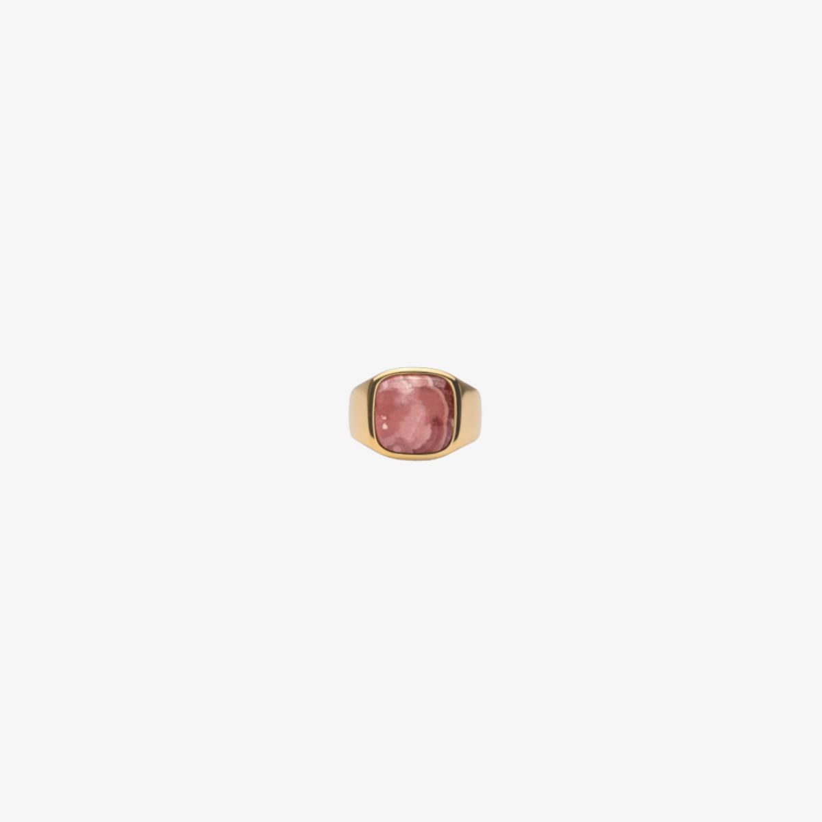 IX STUDIOS - CUSHION SIGNET RING RHODOCROSITE