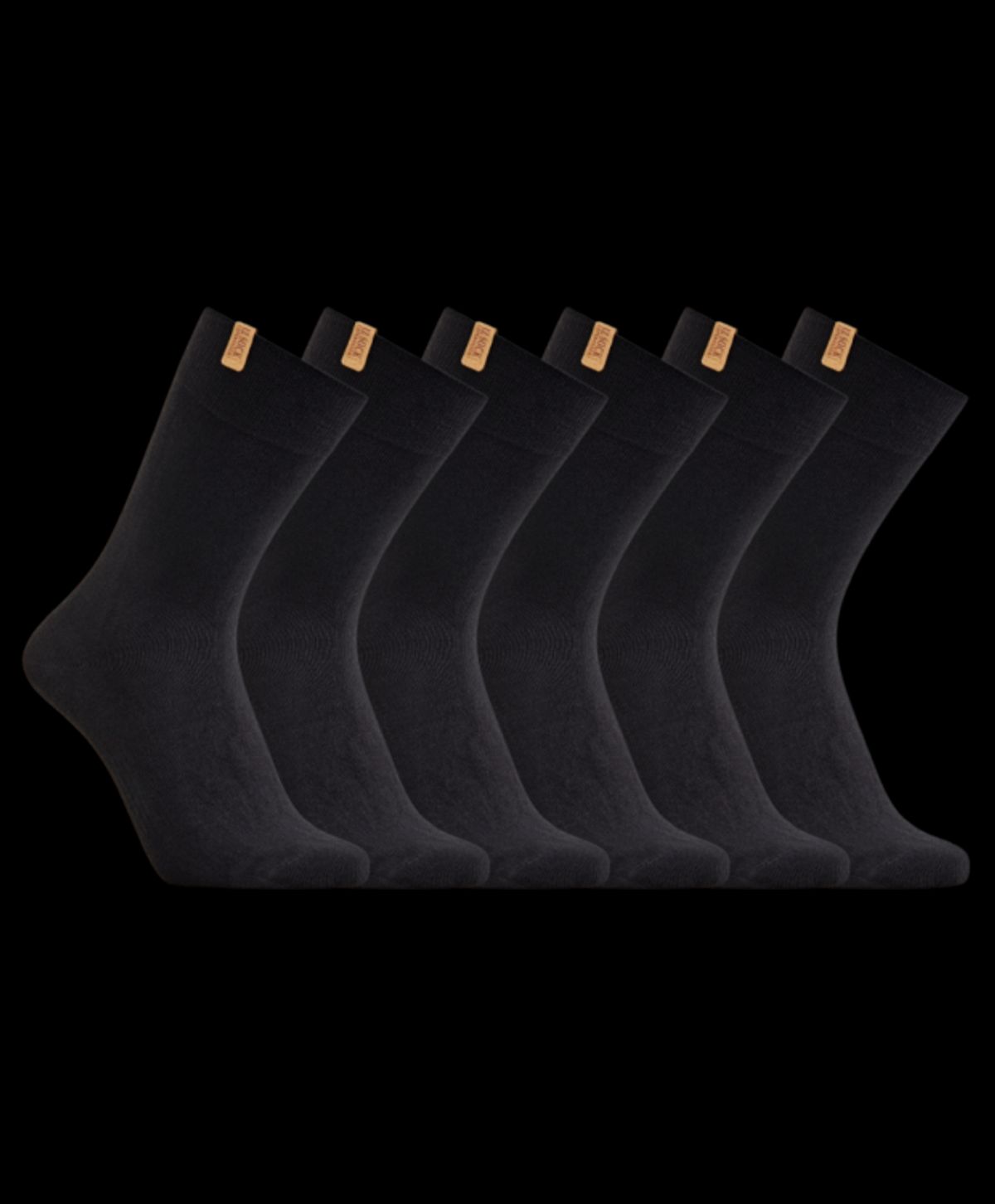 Iz sock Copenhagen 6pak luxury bambusstrømper i sort