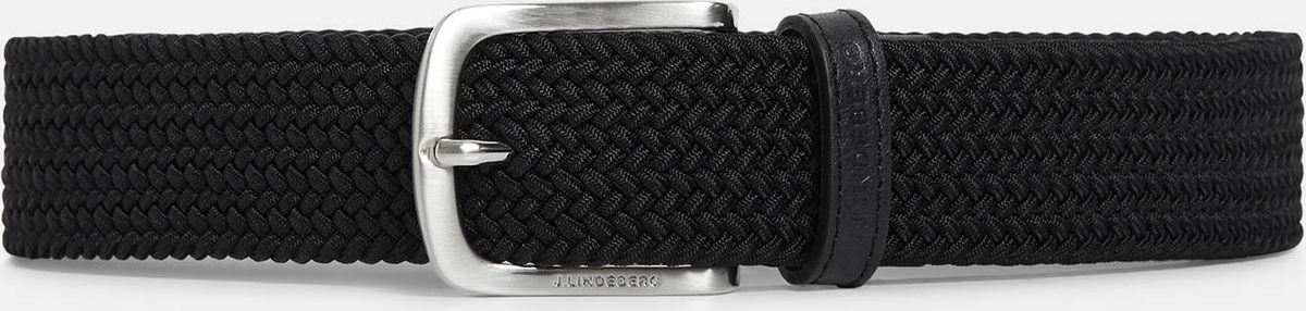 J. Lindeberg Bernhard Elastic Herre Bælte - Black - Str. 100 cm