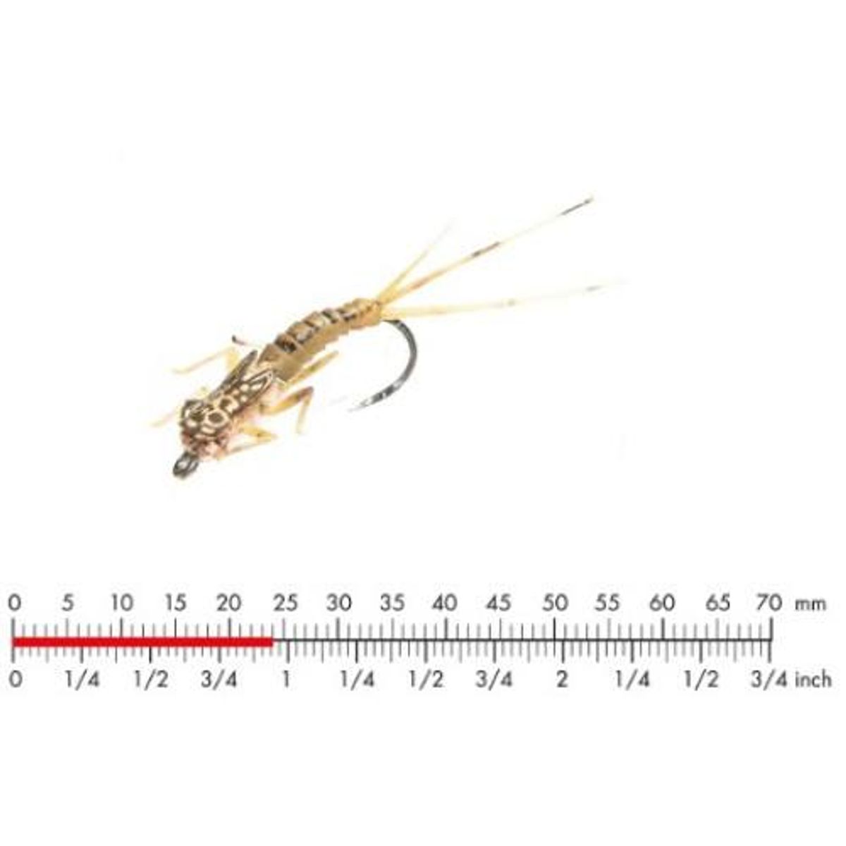 J:on Tungsten Mayfly Nymph 2 Olive Brown #6