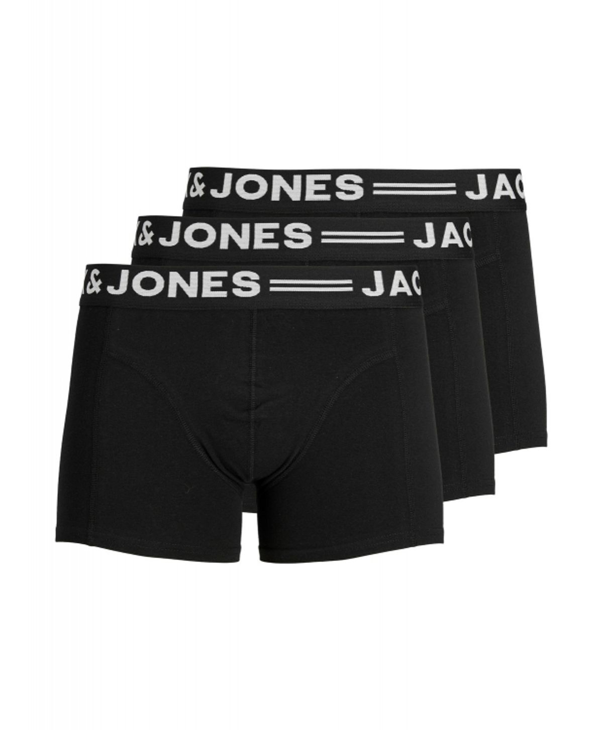 Jack & Jones 3pak underbukser/boksershorts i sort til herre