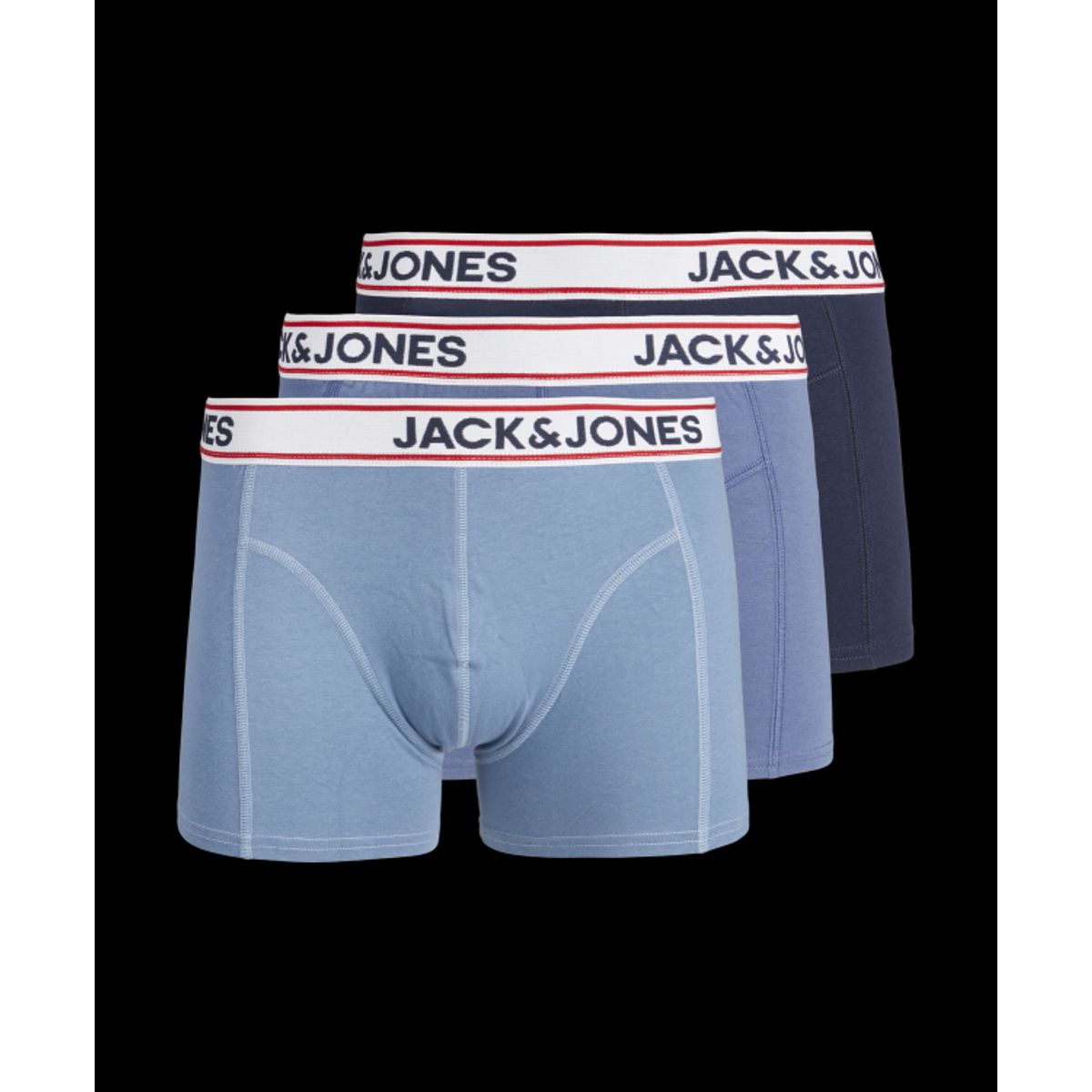 Jack & Jones 3pak underbukser/trunks i multifarvet til herre