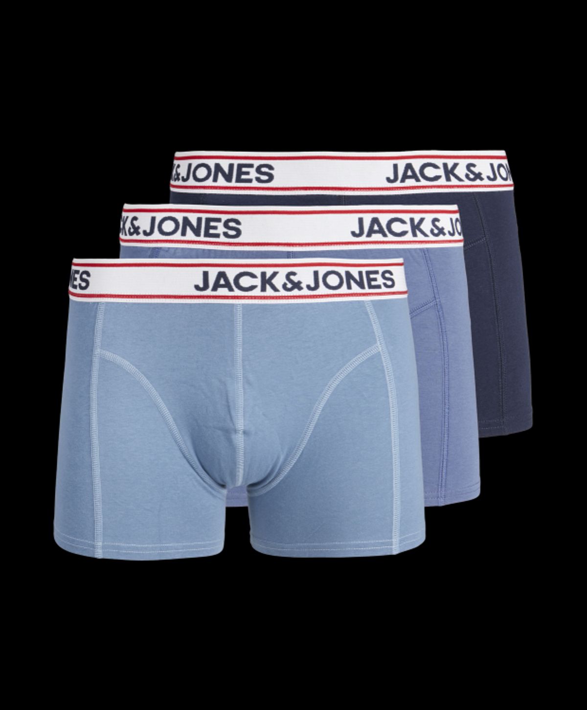 Jack & Jones 3pak underbukser/trunks i multifarvet til herre