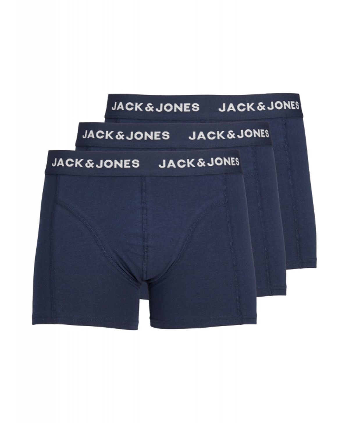 Jack & Jones 3pak underbukser/trunks i navy til herre