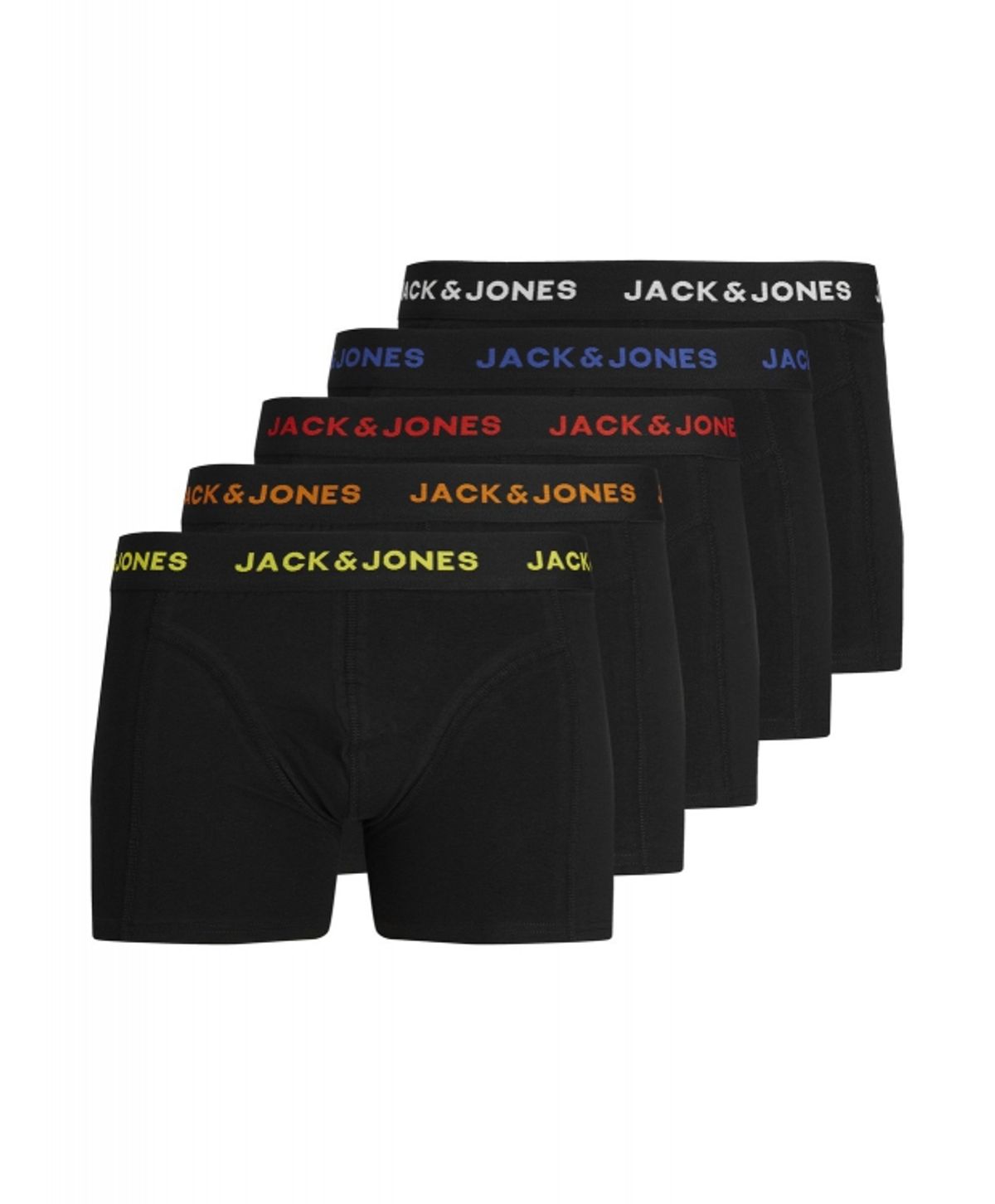 Jack & Jones 5pak underbukser/boksershorts i sort til herre