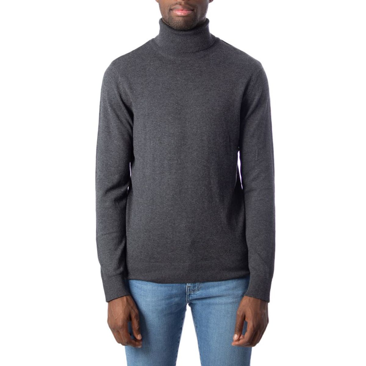 Jack Jones Gray Cotton Sweater