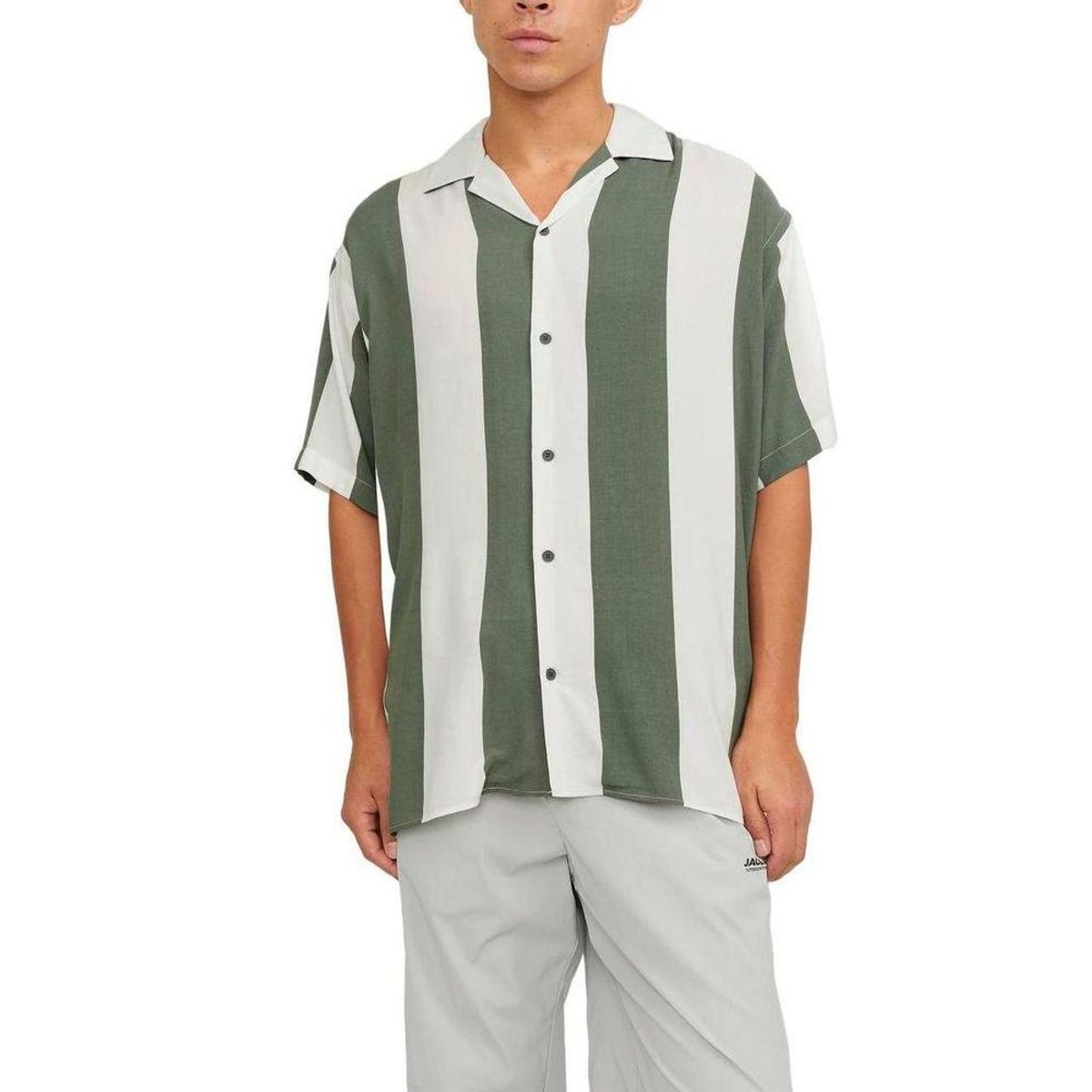 Jack Jones Green Viscose Shirt