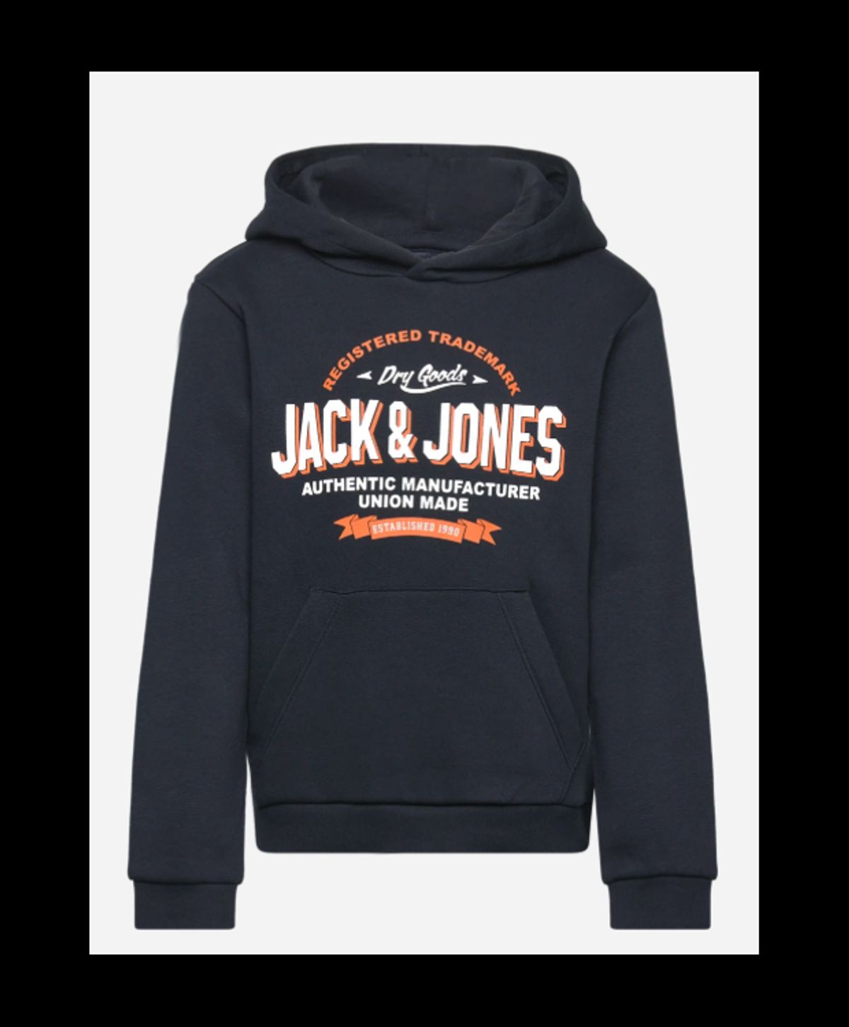 Jack & Jones Hoodie i navy til drenge