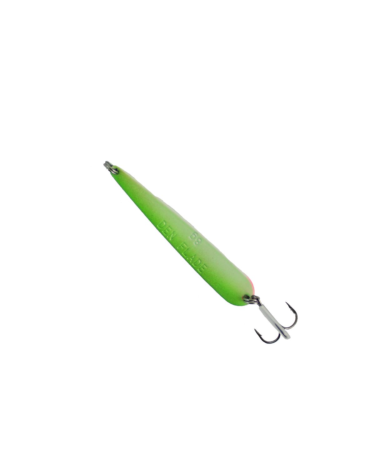 Jack Rapid Den Flade Gennemløbs blink Den Flade Fluo Green/White 12g