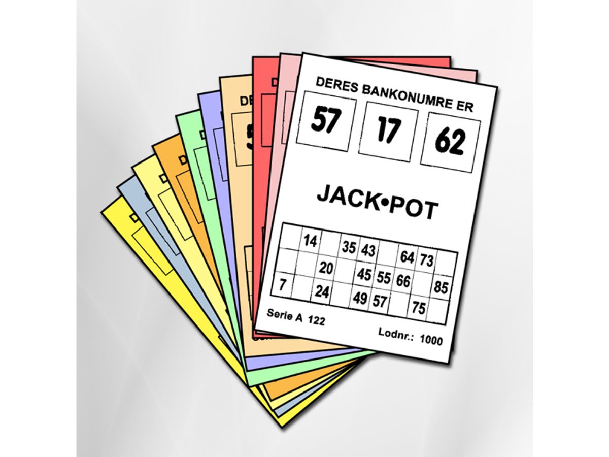 Jackpot/lykkebanko 1000 Lodder