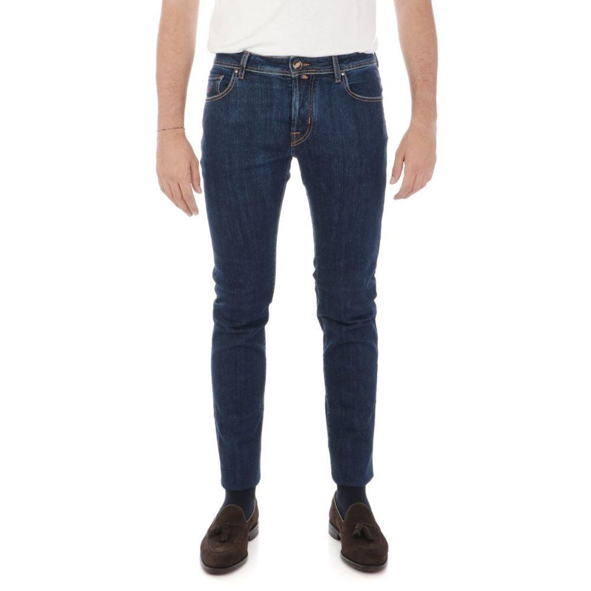 Jacob Cohen Blue Cotton Jeans & Pants