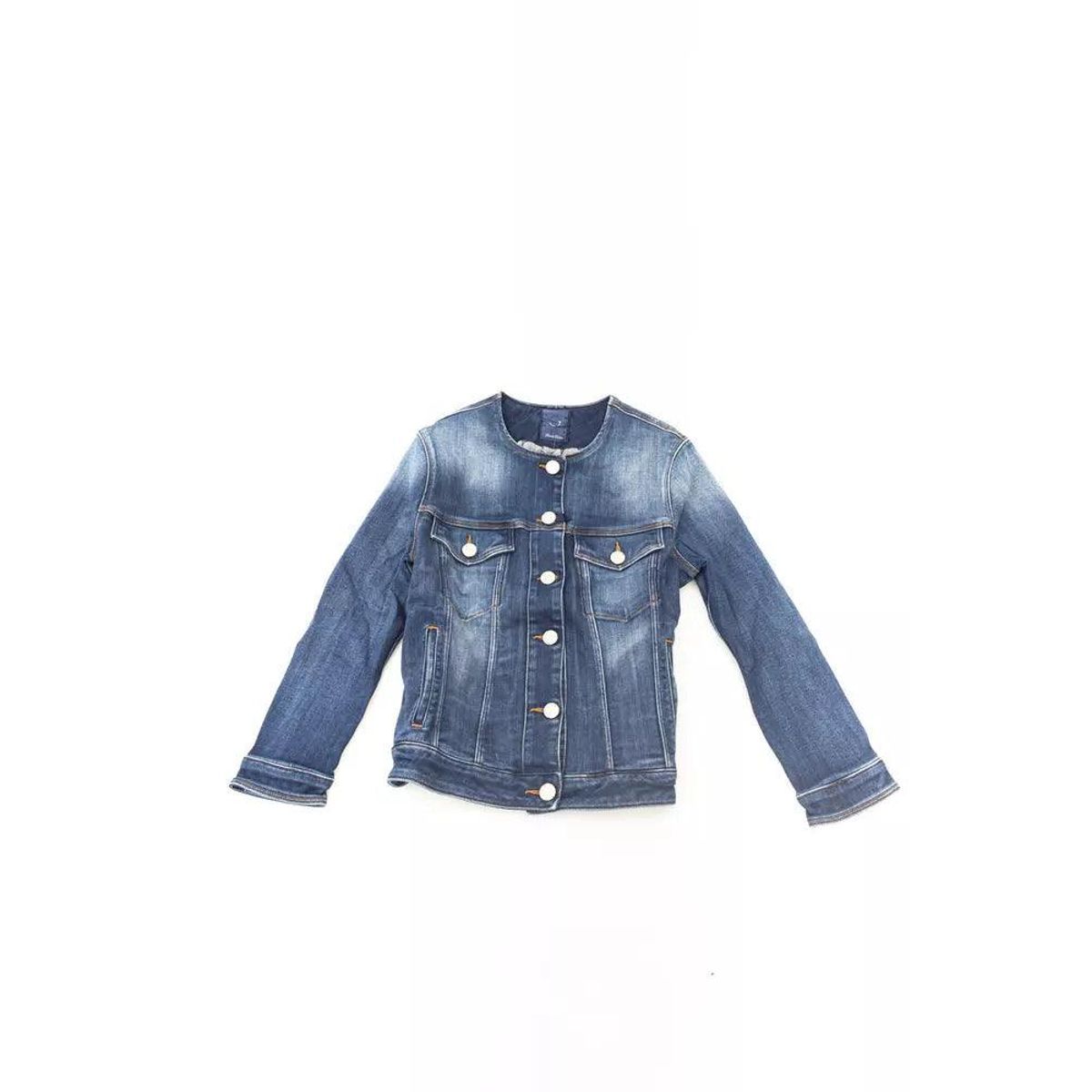 Jacob Cohen Chic Denim Round Neck Jacket