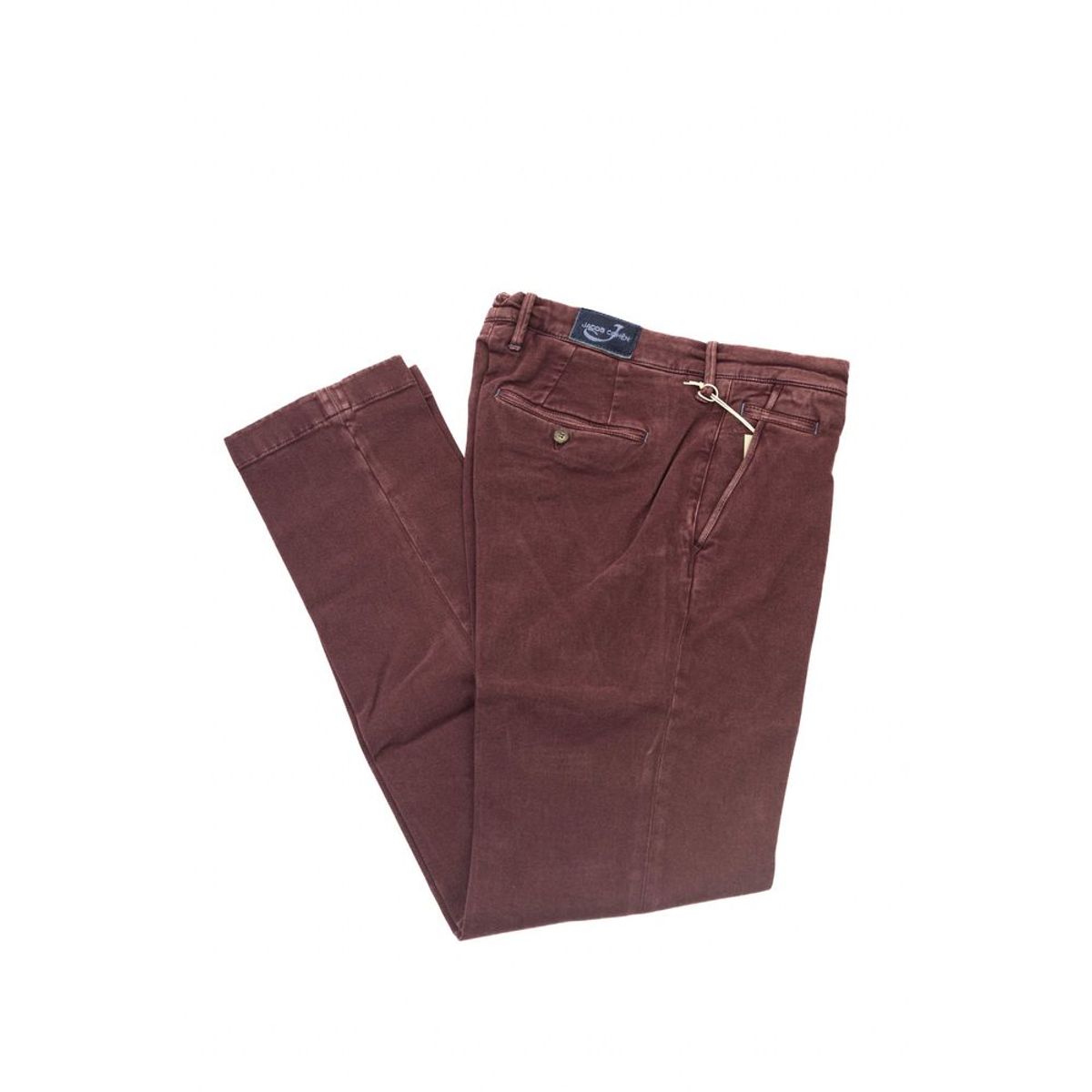 Jacob cohÃ«n Elegant Burgundy Chino Model Trousers