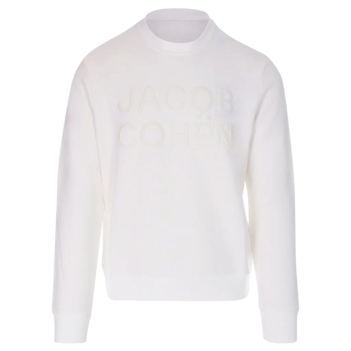 Jacob cohÃ«n Elegant White Cotton Blend Sweatshirt