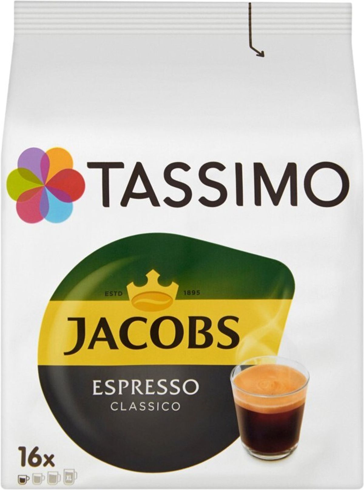 Jacobs - Espresso Classico (16 stk) - Kapsler til Tassimo