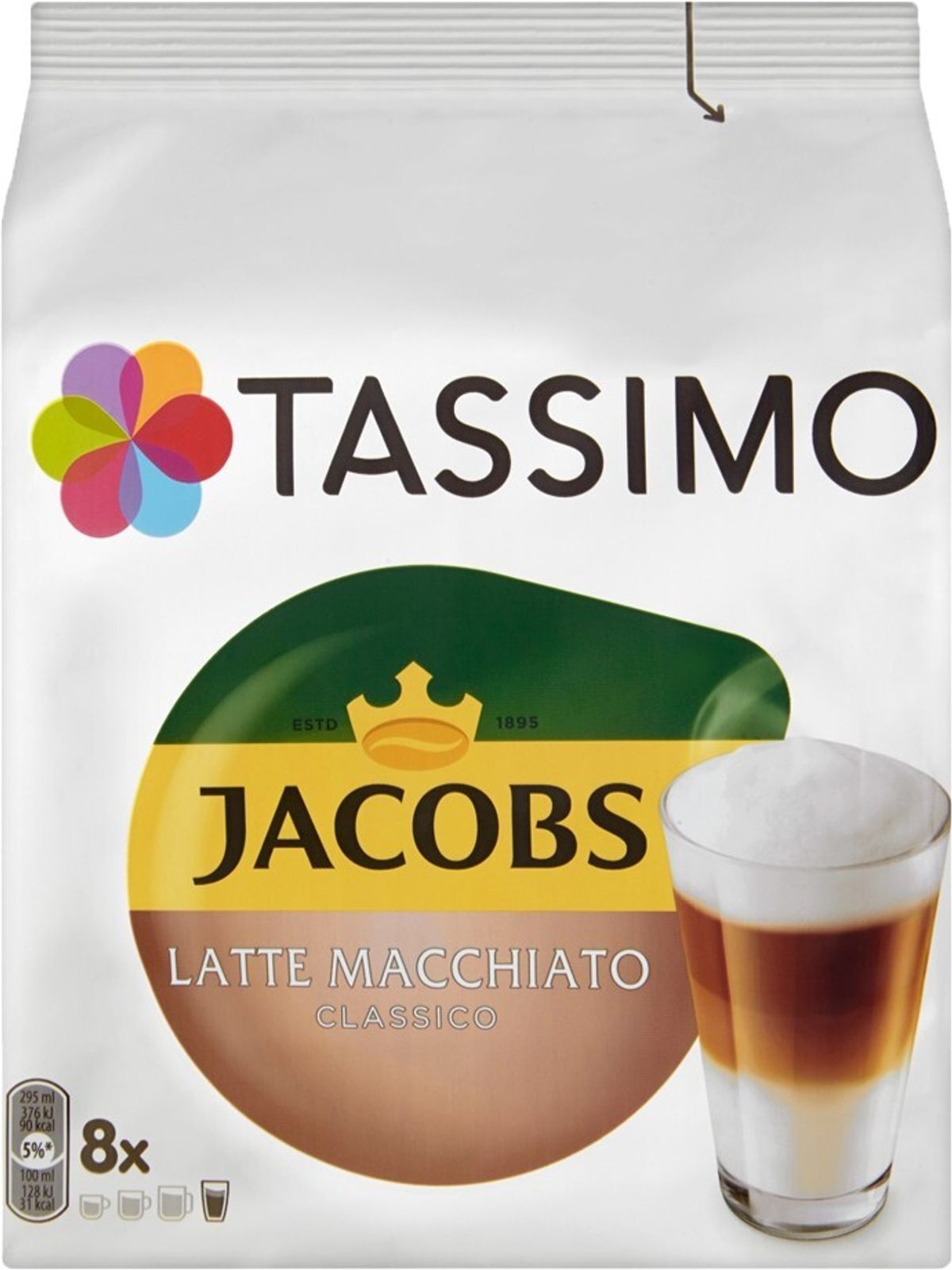 Jacobs - Latte Macchiato (8 stk) - Kapsler til Tassimo