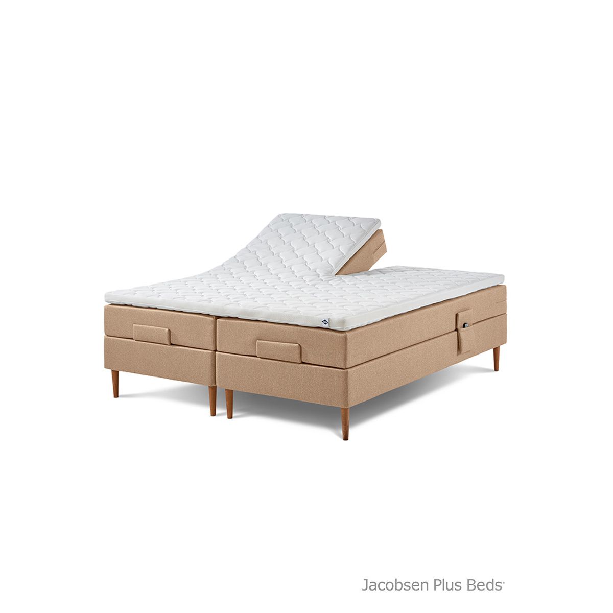 Jacobsen Plus Beds Elevationsseng Lux, Sand (180 x 200 cm, Fast/fast)