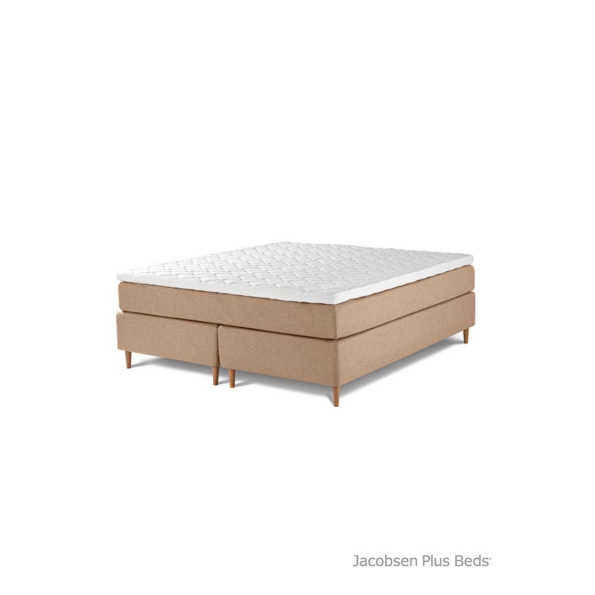 Jacobsen Plus Beds Kontinental Lux seng, Sand (180 x 200 cm, Fast/fast)