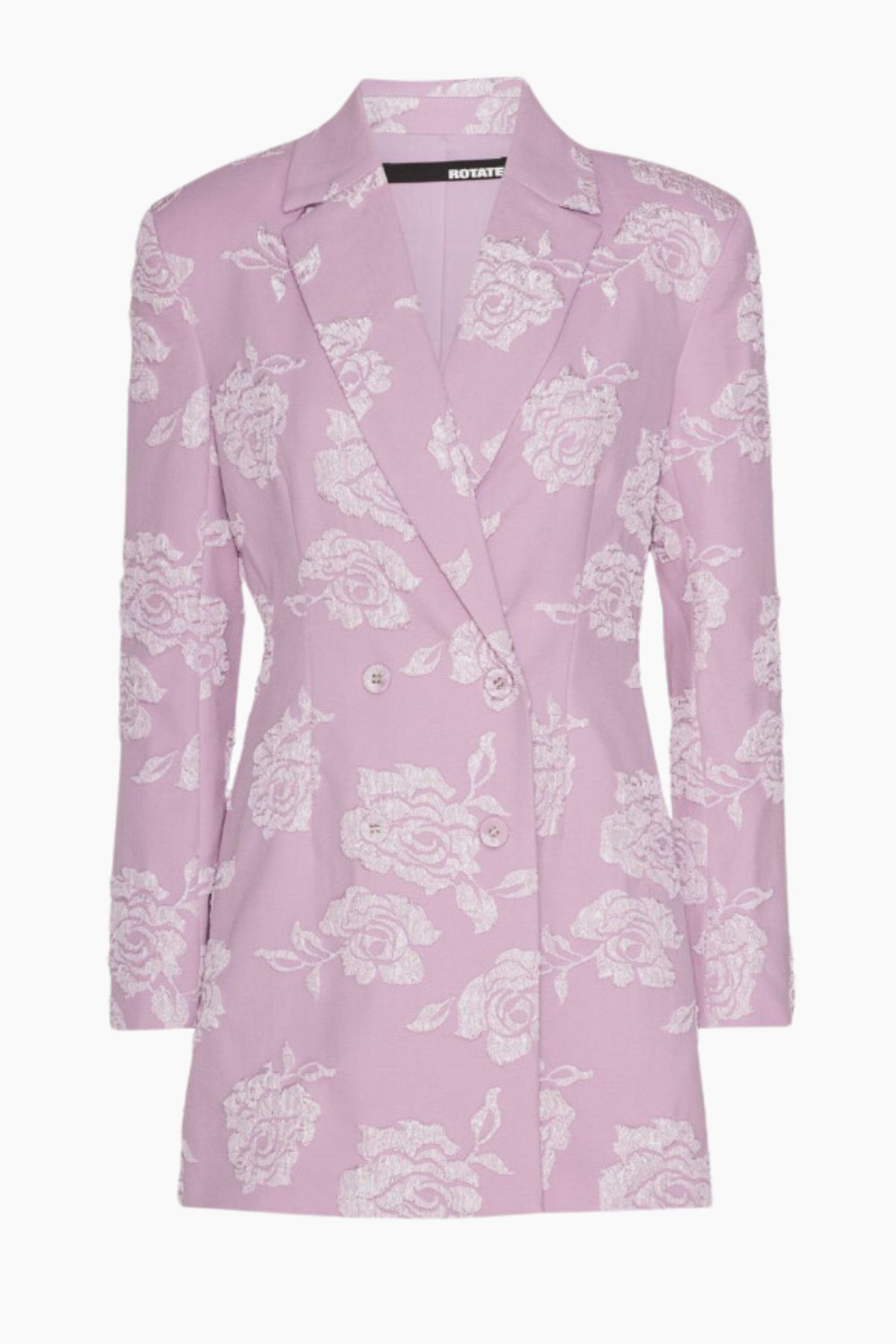 Jacquard Blazer Dress - Lavender Frost - ROTATE - Lyserød L