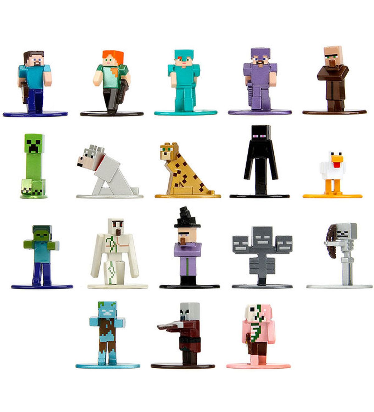 Jada Figur - 12 stk - Minecraft Multi-Pack Nanofigs