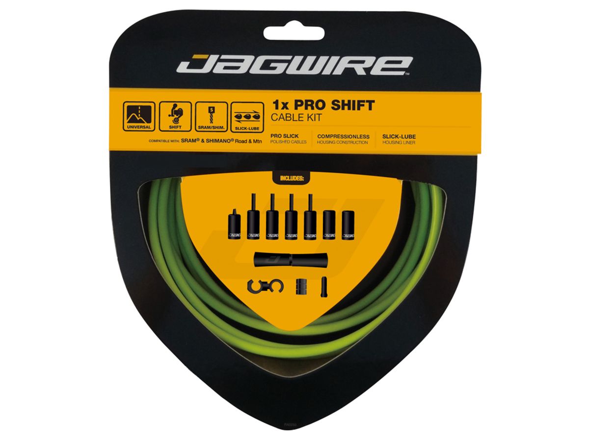 Jagwire - Pro Shift - 1x Gearkabel sæt - Road/MTB - Grøn