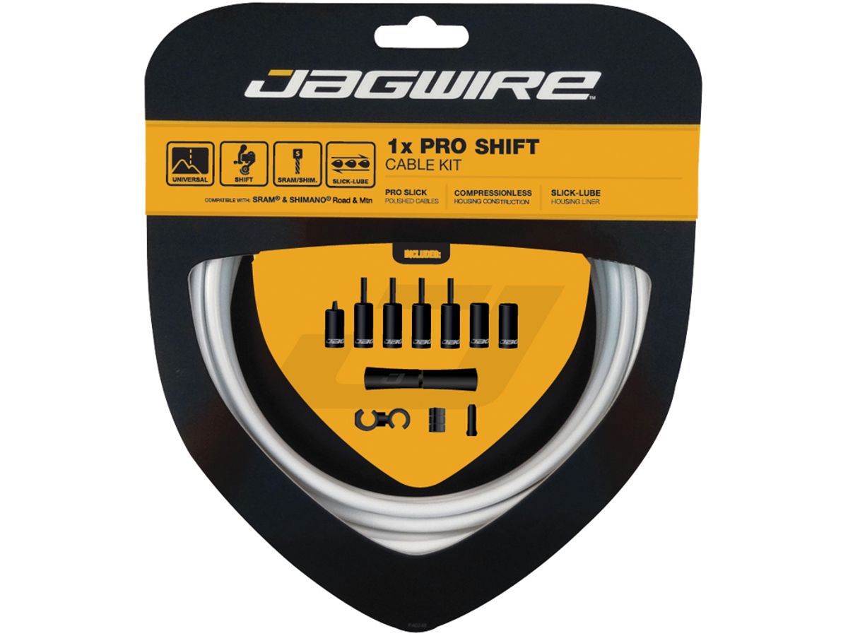 Jagwire - Pro Shift - 1x Gearkabel sæt - Road/MTB - Hvid