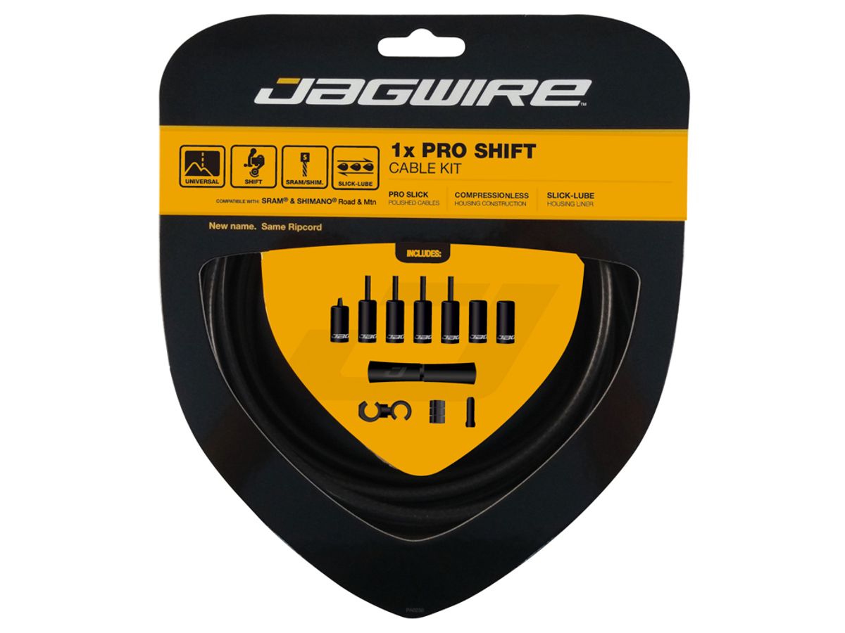 Jagwire - Pro Shift - 1x Gearkabel sæt - Road/MTB - Mat sort