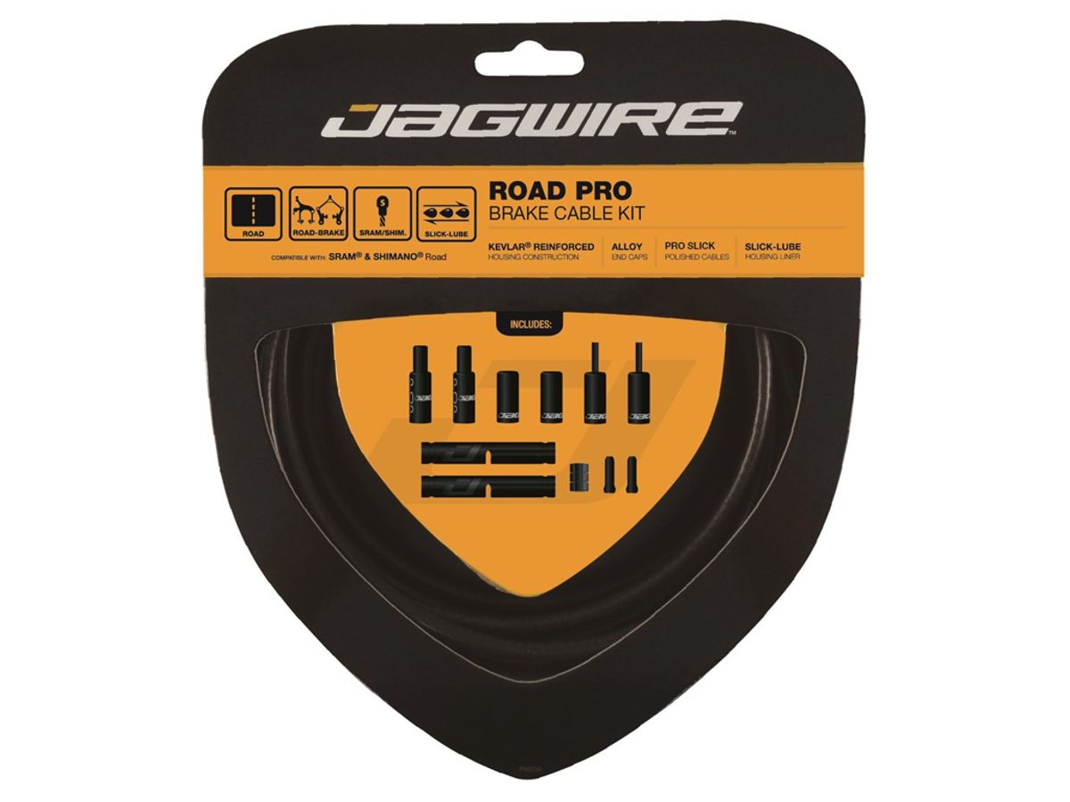 Jagwire - Road Pro - bremsekabel sæt til Road - Mat sort