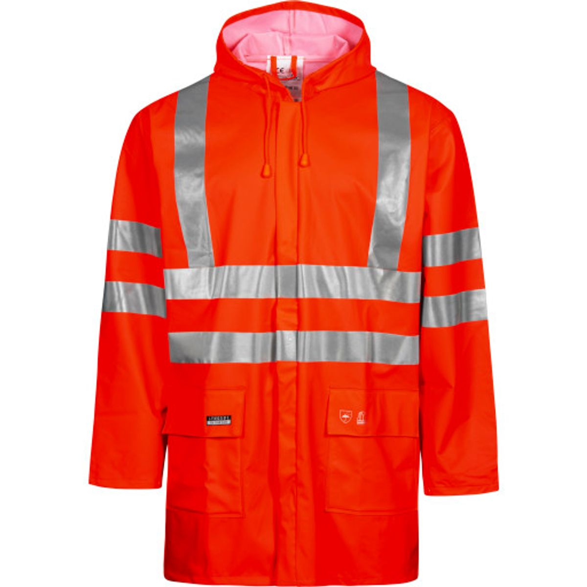 Jakke hi-viz rød xl