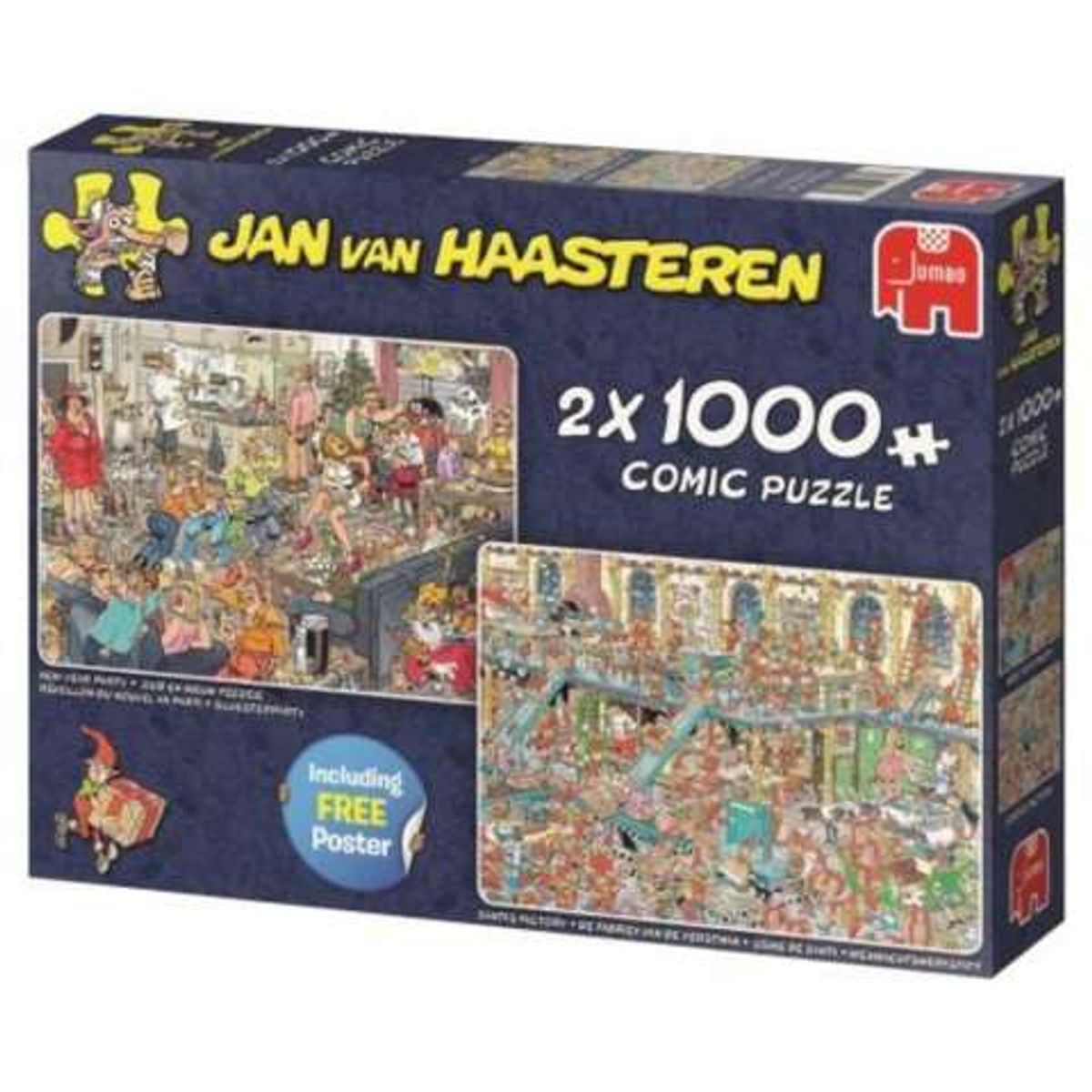 Jan van Haasteren - Happy Holidays - 2x1000 Brikker