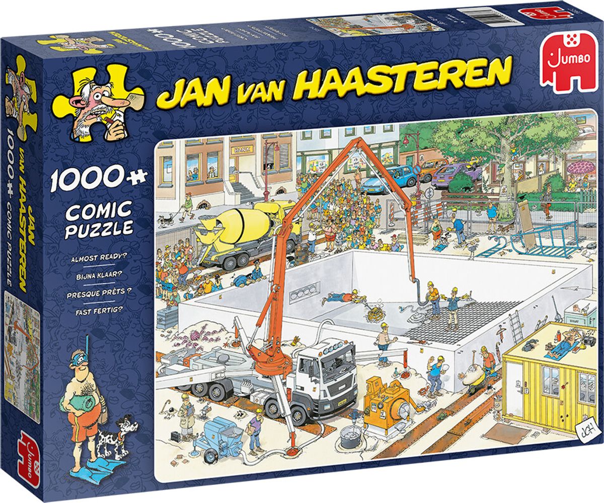 Jan Van Haasteren Puslespil - 1000 Brikker - Almost Ready?