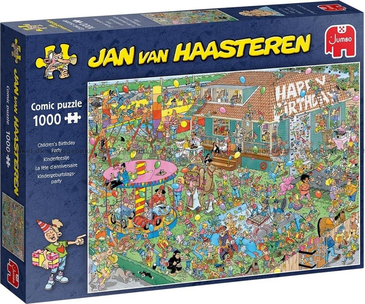 Jan Van Haasteren Puslespil - 1000 Brikker - Børnefødselsdag