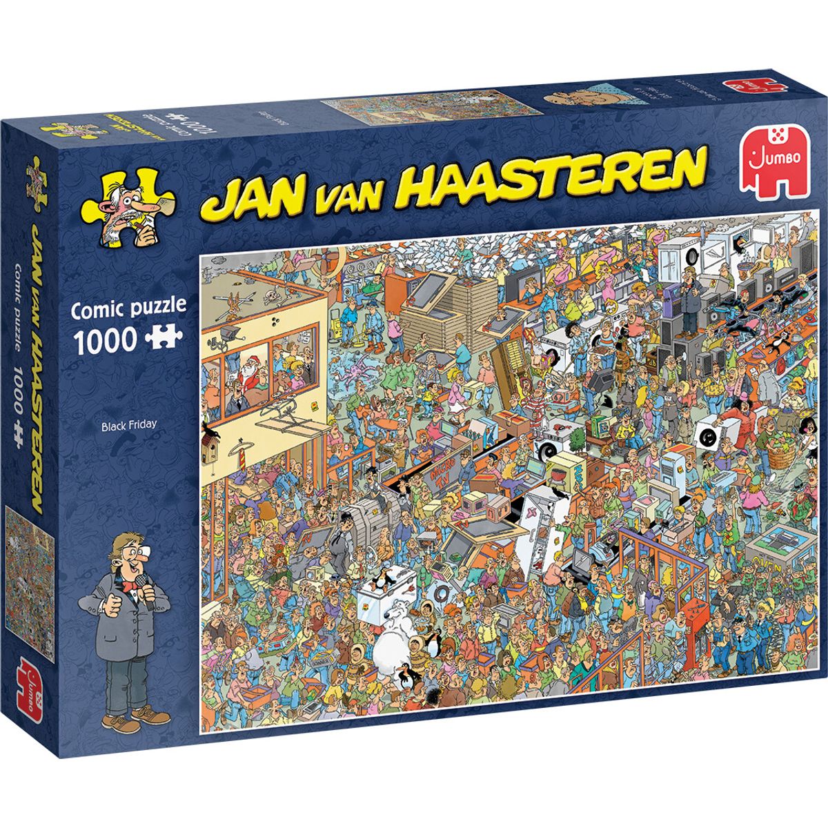 Jan Van Haasteren Puslespil - 1000 Brikker - Comic - Black Friday