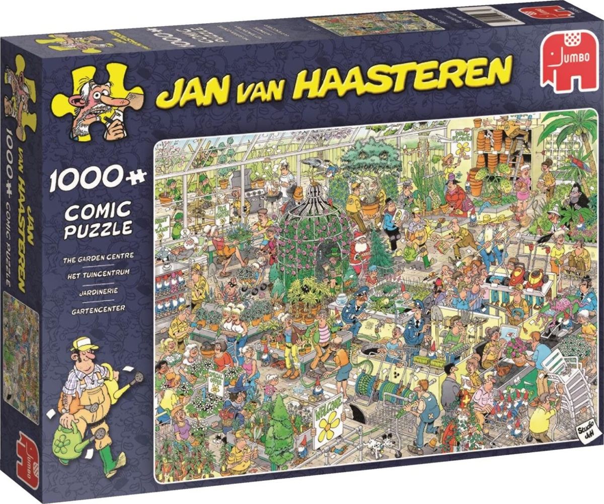 Jan Van Haasteren Puslespil - 1000 Brikker - Garden Center