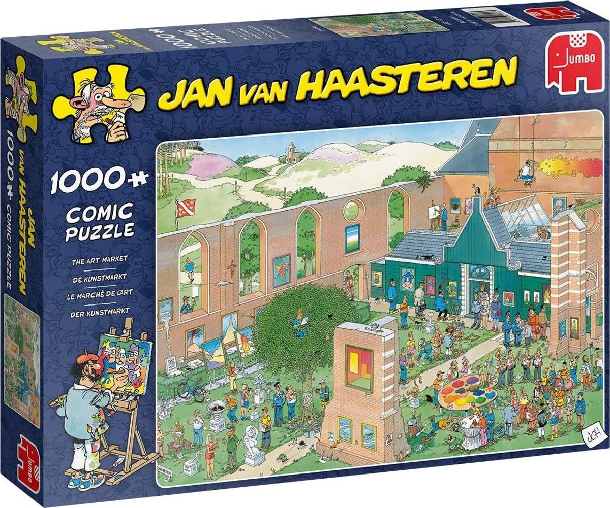 Jan Van Haasteren Puslespil - 1000 Brikker - Kunstmarked - Puslespil 1000 Brikker (20022)