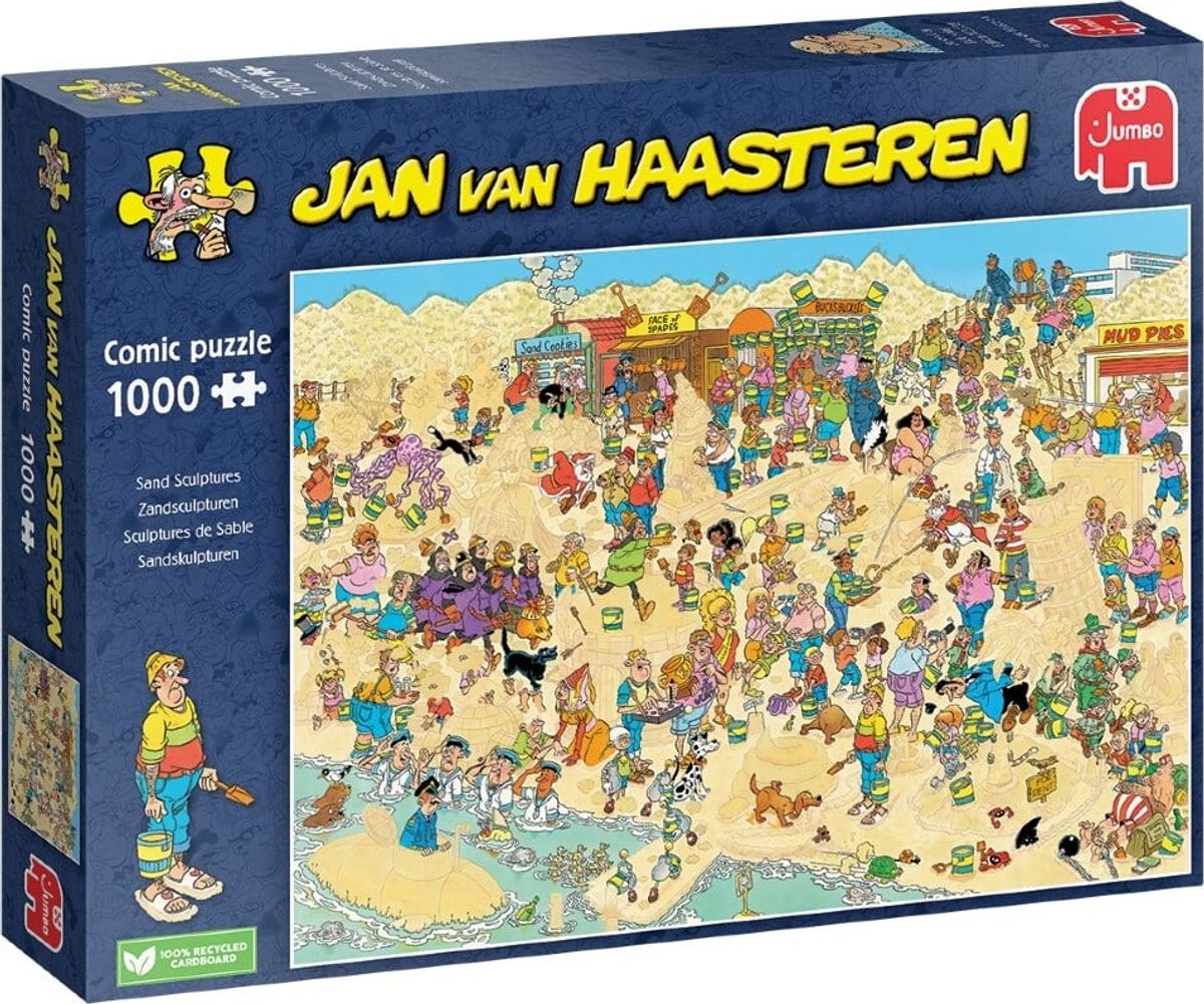 Jan Van Haasteren Puslespil - 1000 Brikker - Sandskulpturer