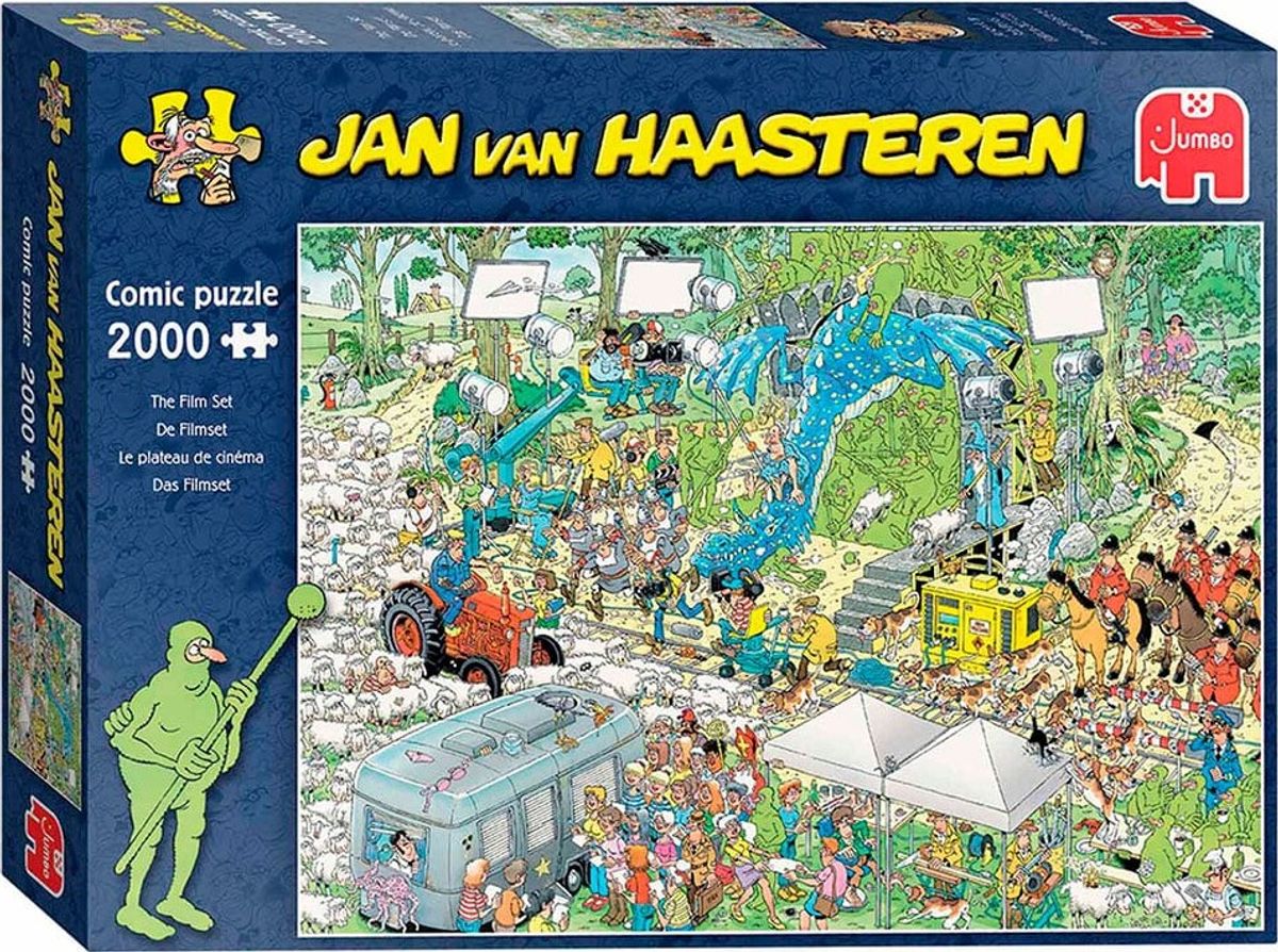 Jan Van Haasteren Puslespil - 2000 Brikker - The Film Set