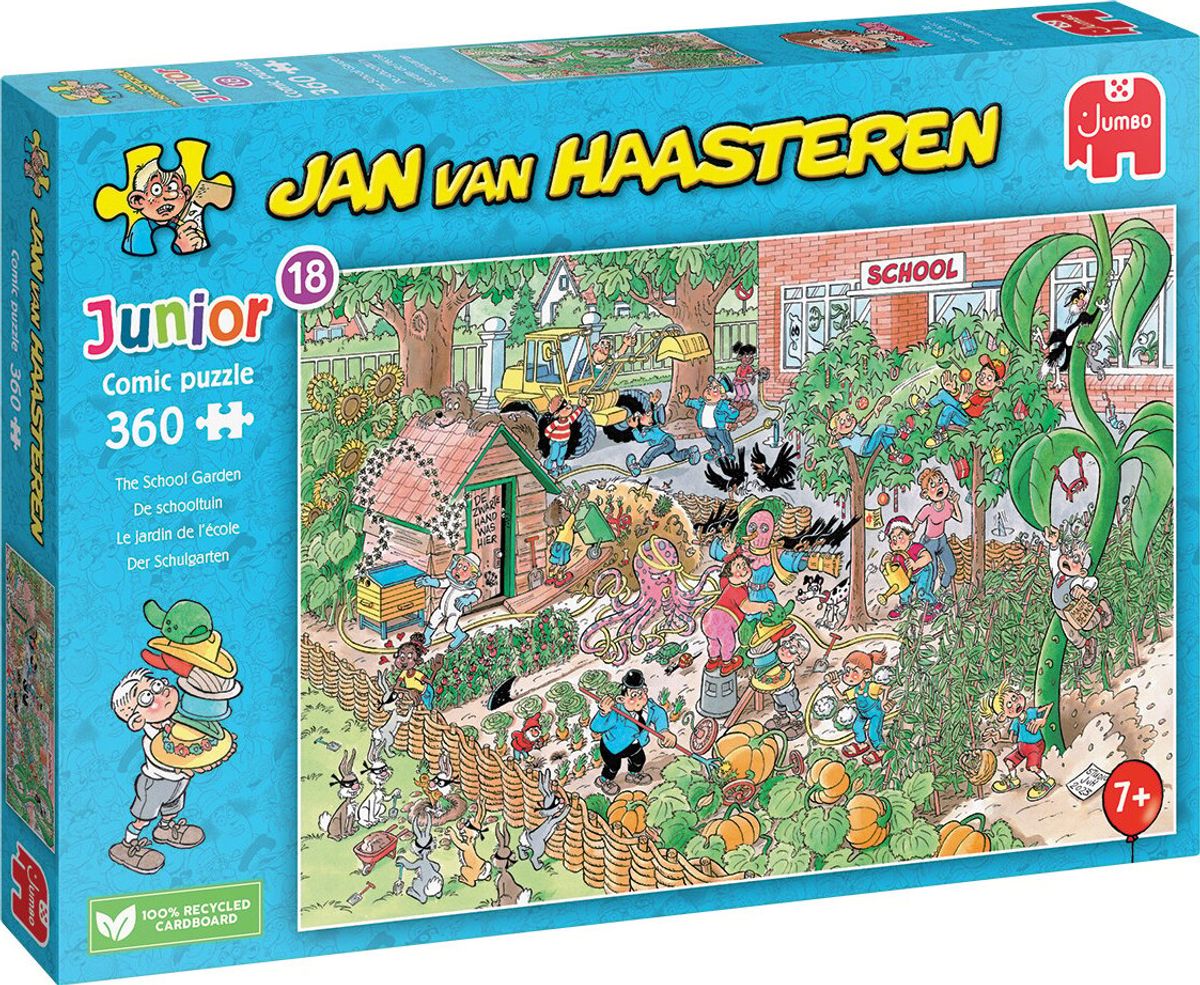 Jan Van Haasteren Puslespil - 360 Brikker - The School Garden