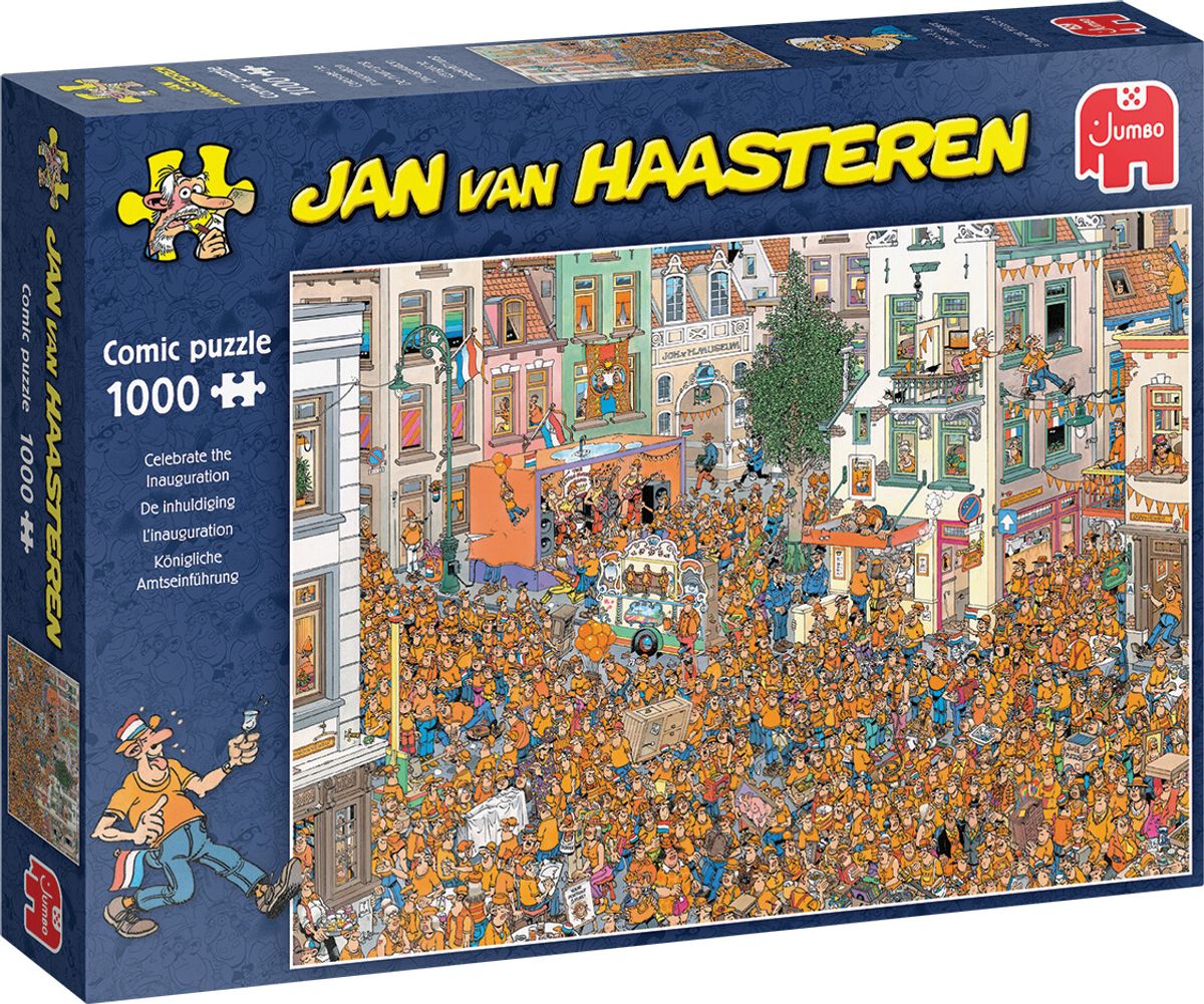 Jan Van Haasteren Puslespil - Celebrate The Inauguration - 1000 Brikker