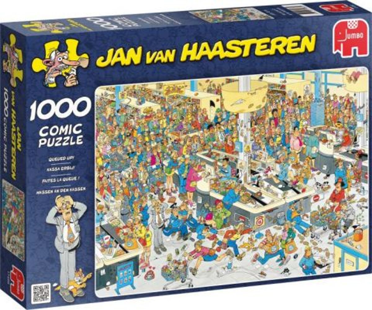 Jan van Haasteren - Queued Up - 1000 brikker