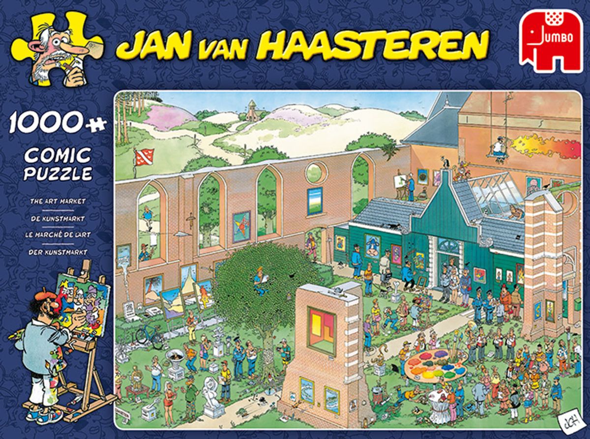 Jan van Haasteren - The Art Market - 1000 Brikker