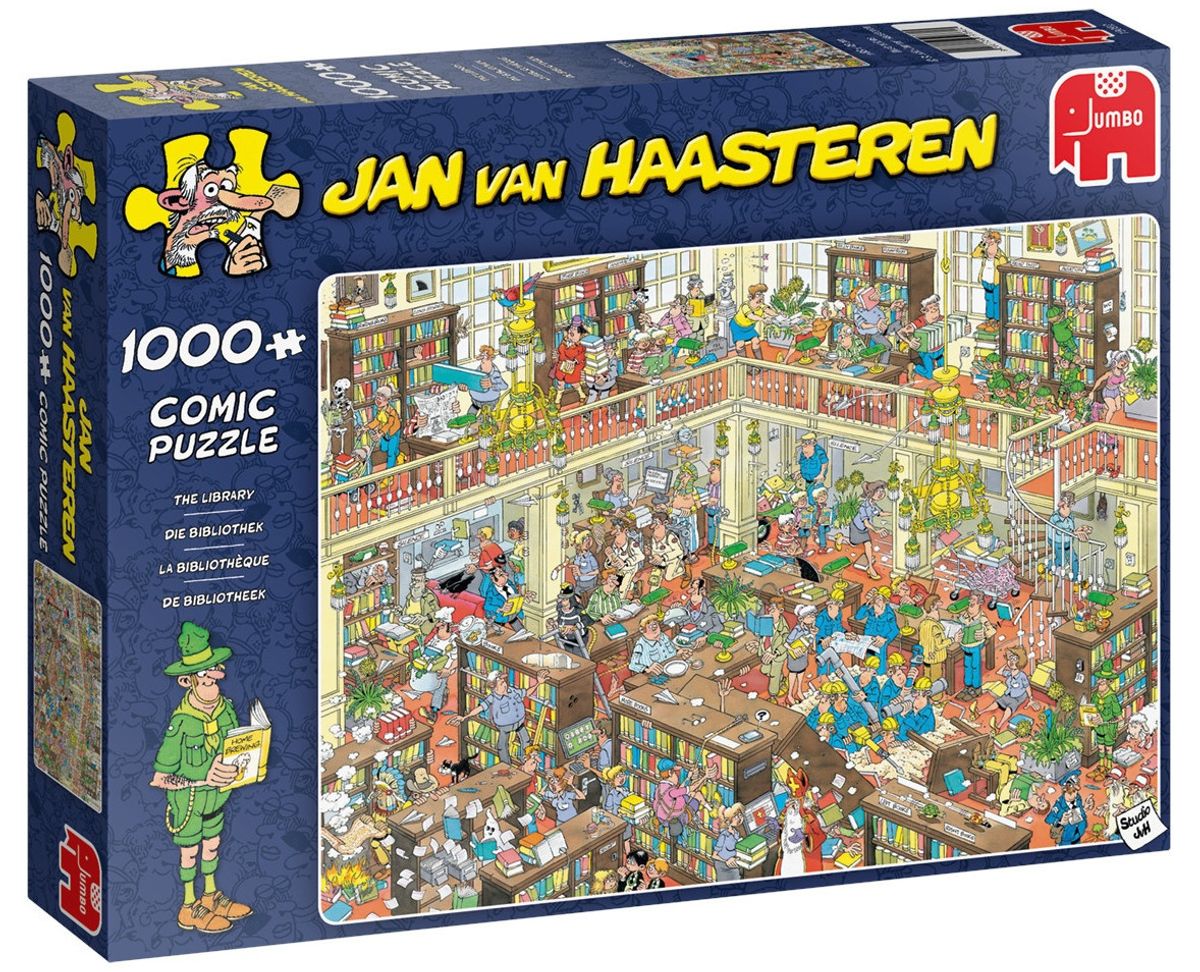 Jan van Haasteren - The Library - 1000 brikker