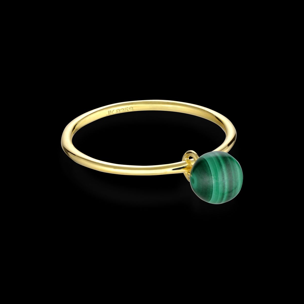 Jane Kønig - Bermuda Malachite ring BR002-SS22-G