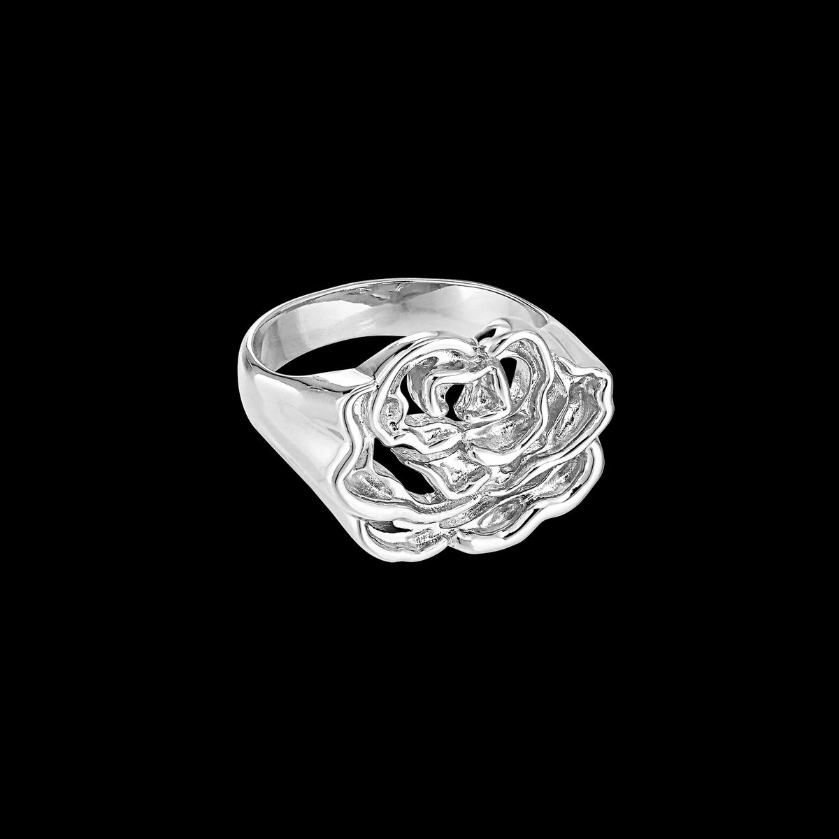 Jane Kønig - Rose Signet ring Sølv