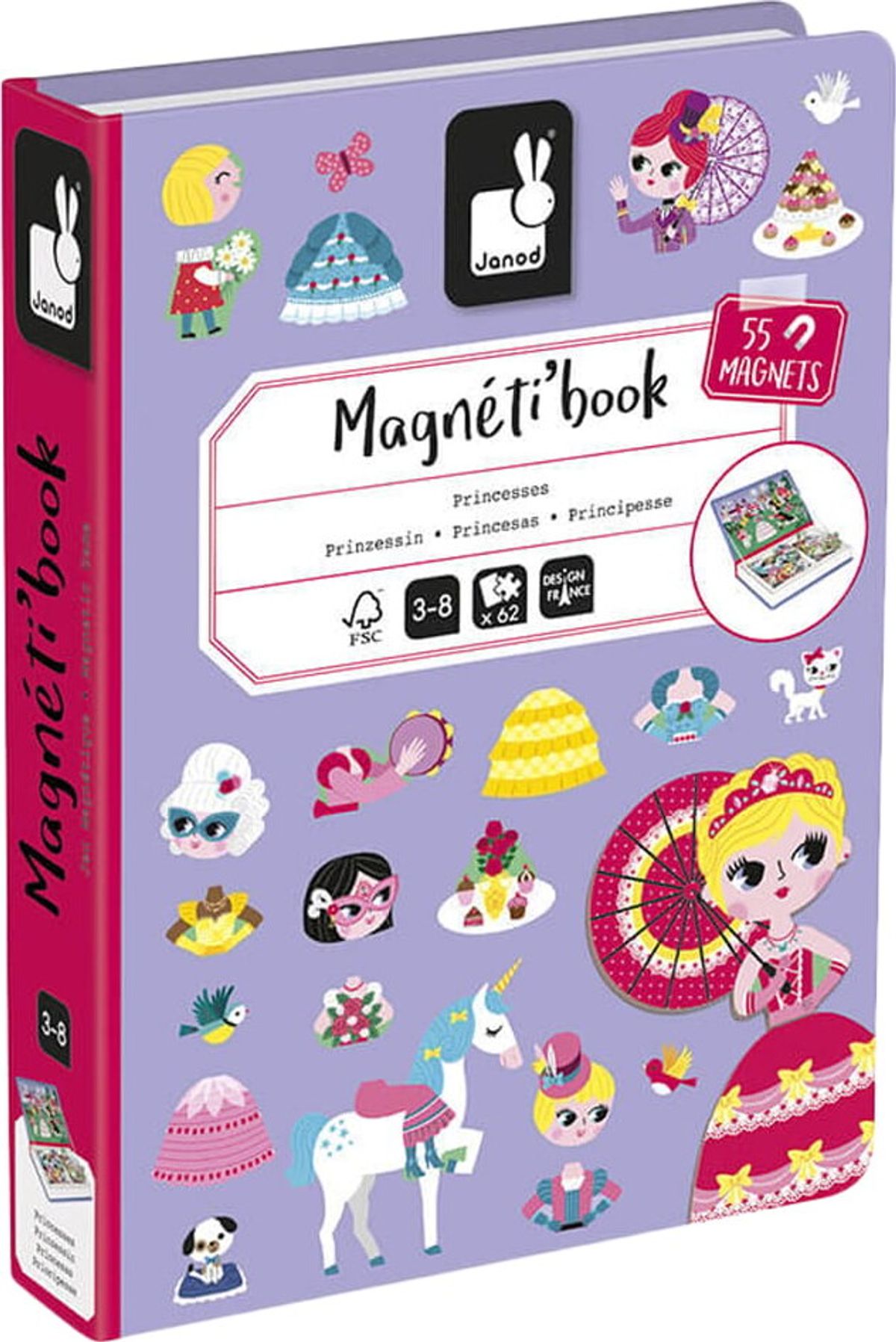 Janod - Magneti'book - Prinsesse