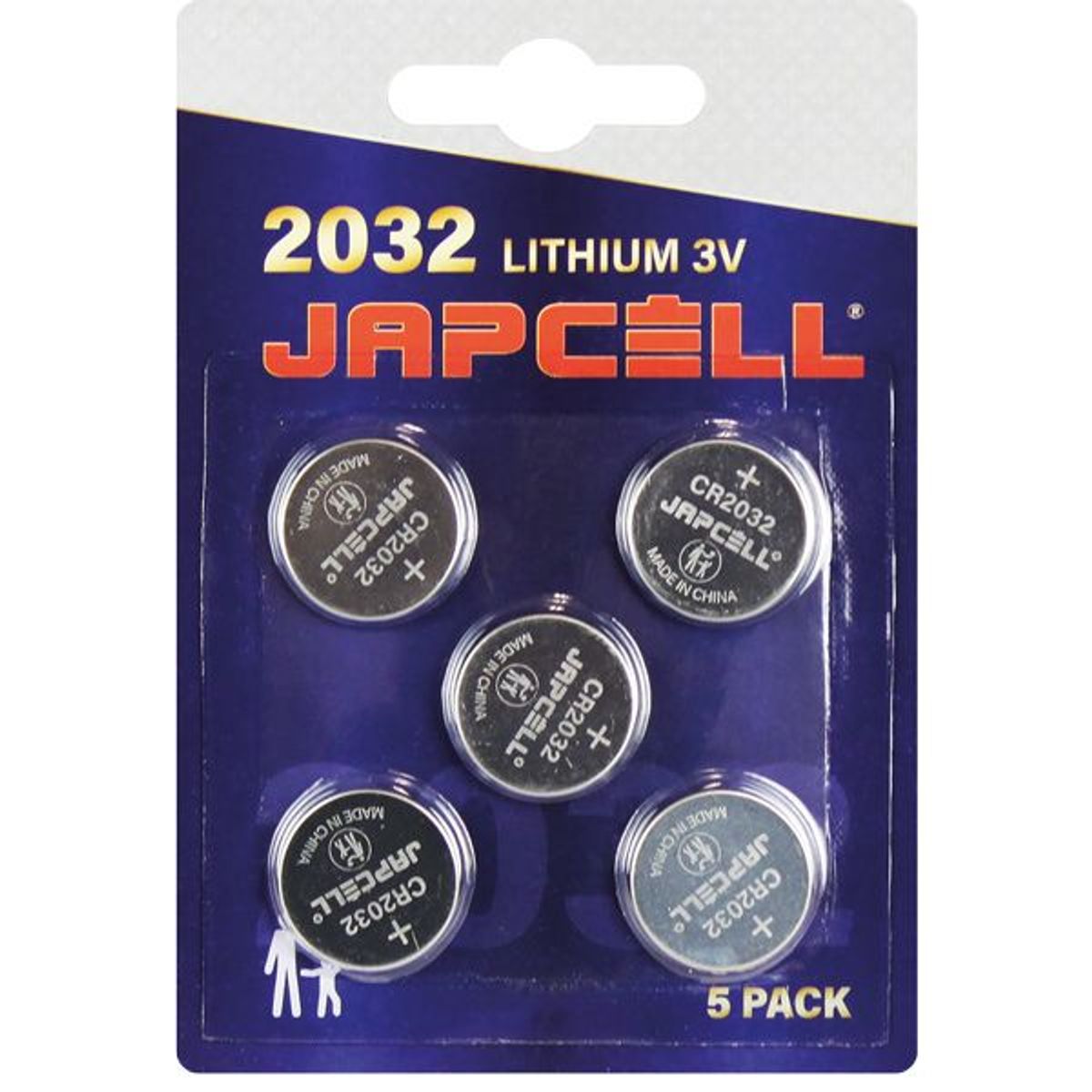 Japcell CR2032 3V lithium batteri 5 stk - 1170537